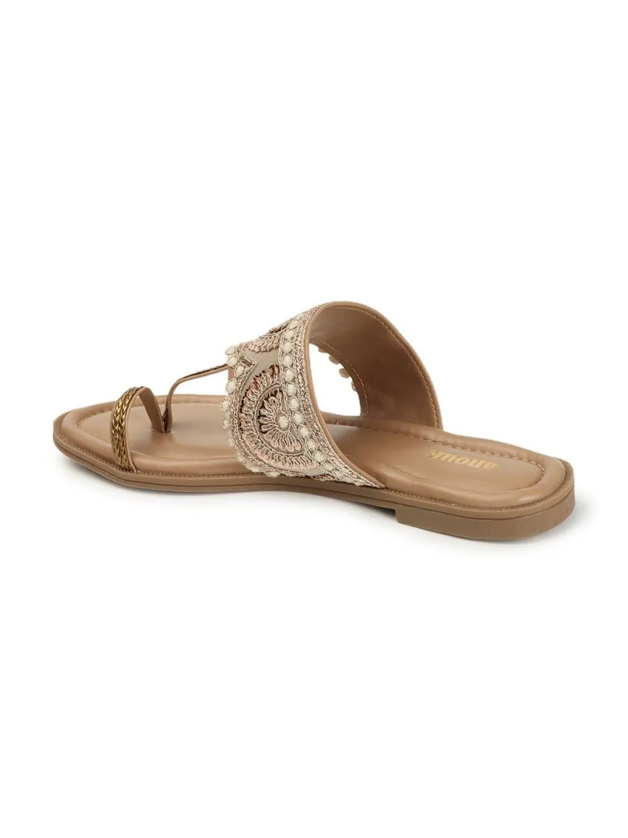 Anouk Women Slip-On Open Toe Flats