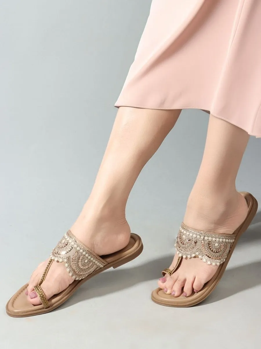 Anouk Women Slip-On Open Toe Flats