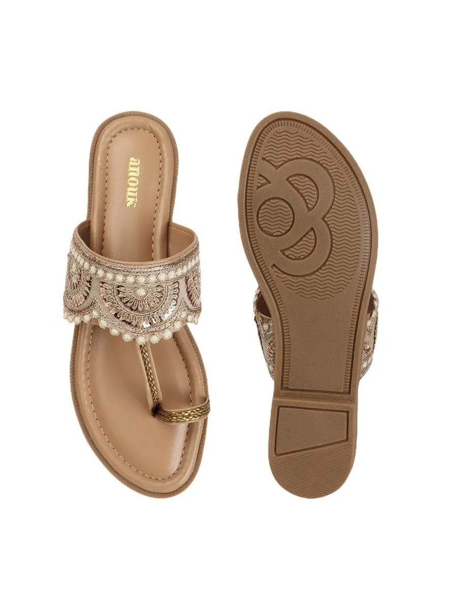 Anouk Women Slip-On Open Toe Flats