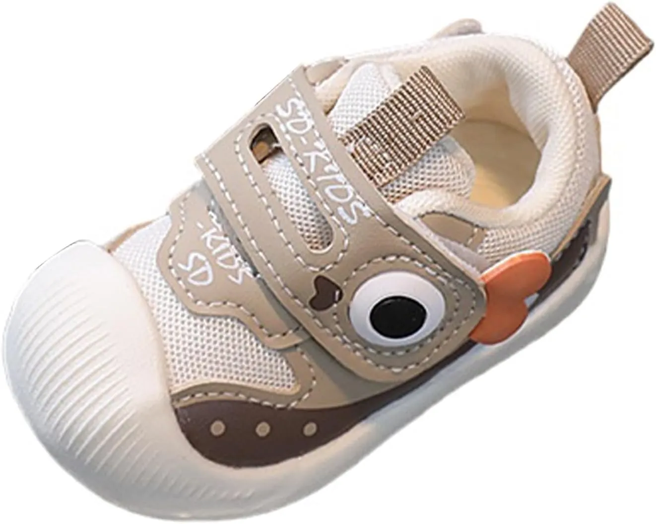 Baby Infant First Walking Sneakers Squeaky Hook Loop Non Slip First Walking Sport Shoes Toddler Newborn Breathable Casual