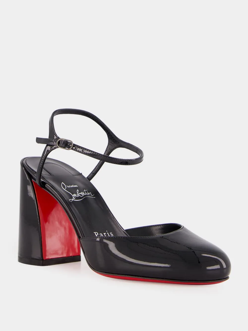 Black Jane Patent Leather Pumps