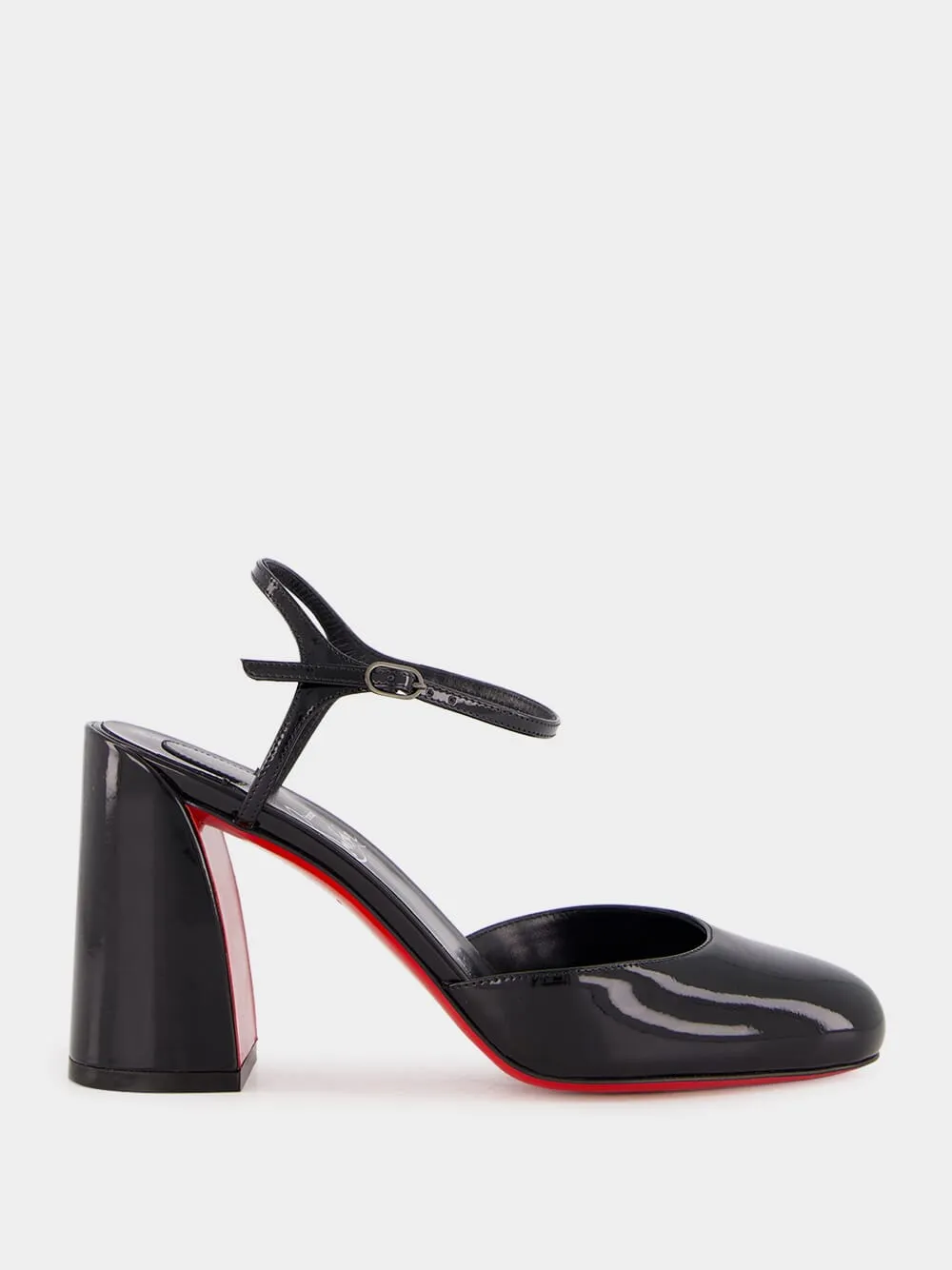 Black Jane Patent Leather Pumps