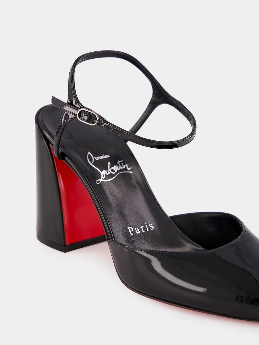 Black Jane Patent Leather Pumps
