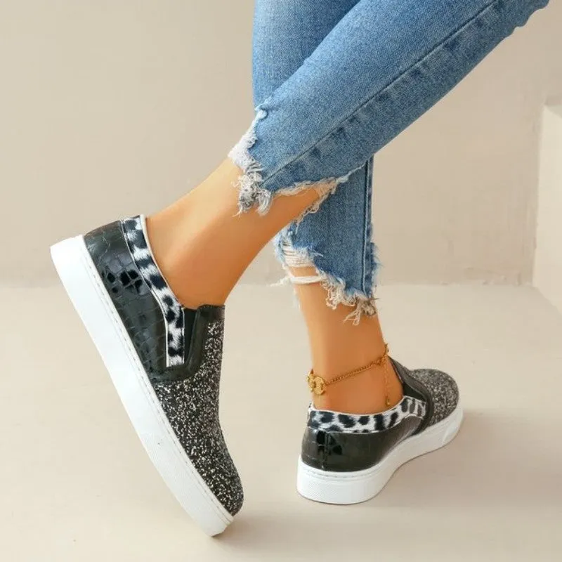 Casual Patchwork Round Comfortable Out Door Flats Shoes(3 Colors)
