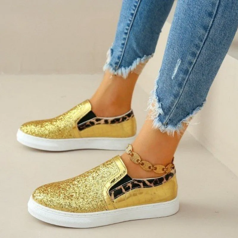 Casual Patchwork Round Comfortable Out Door Flats Shoes(3 Colors)