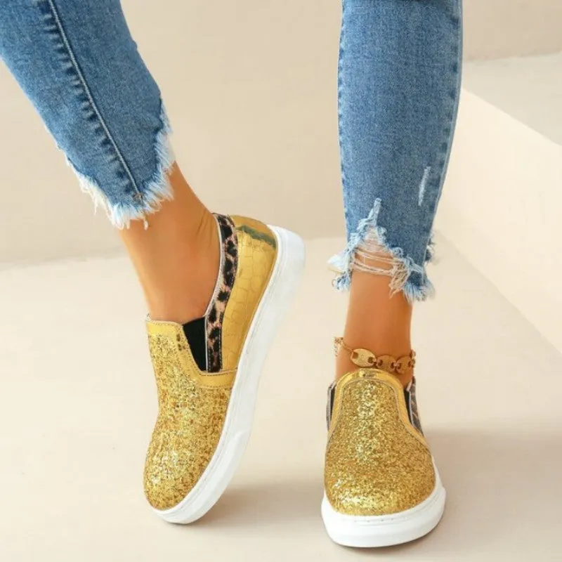 Casual Patchwork Round Comfortable Out Door Flats Shoes(3 Colors)