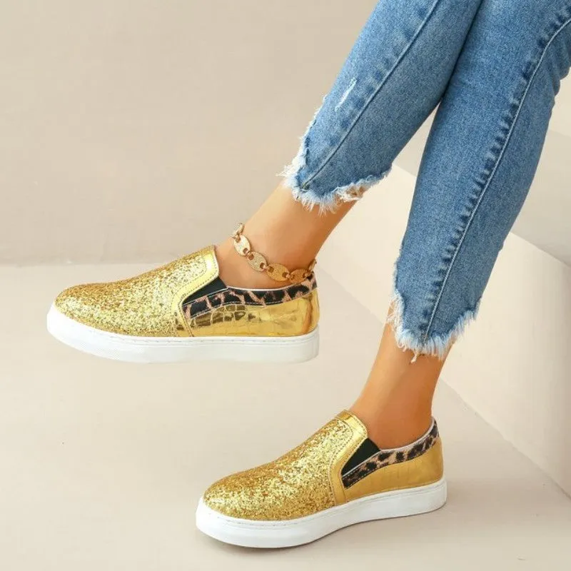 Casual Patchwork Round Comfortable Out Door Flats Shoes(3 Colors)
