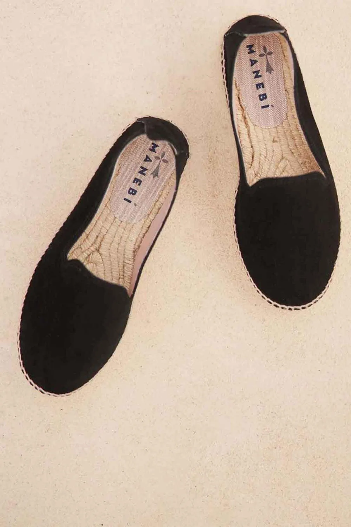 Hamptons Double Espadrilles Black