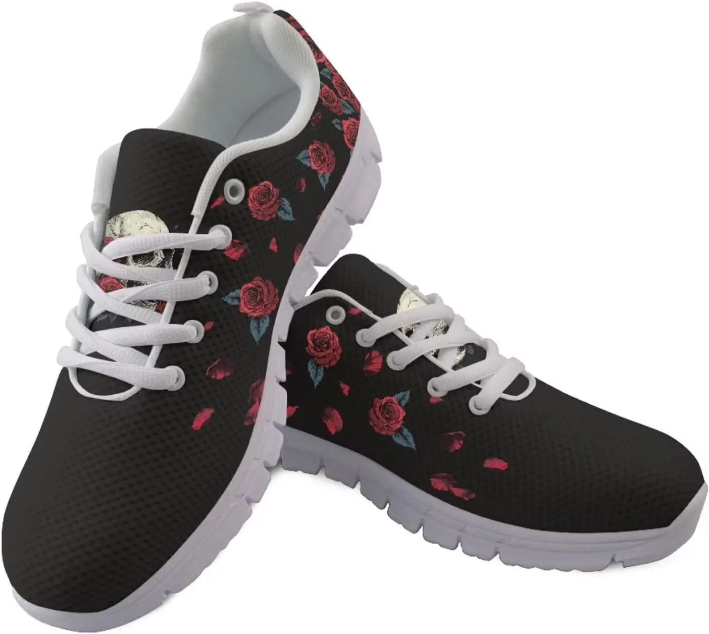 Jeiento Women Trainers Sports Running Shoes Causal Travel Walking Flat Shoe Lace-up Breathable for Lady Teenager Girls