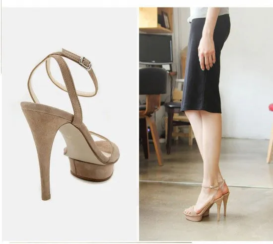 Lambskin Platform Heels (preorder)