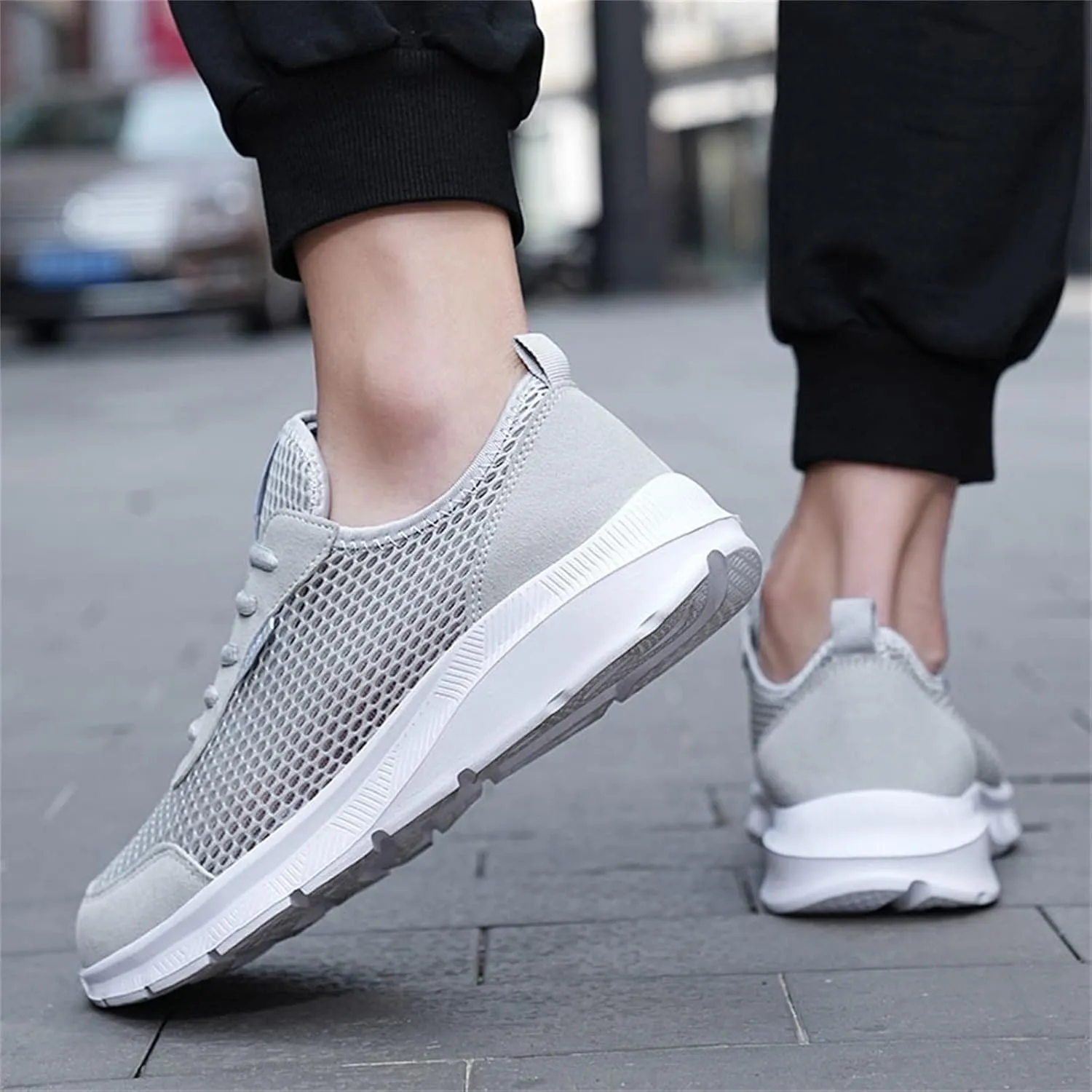 Men's Running Shoes Casual Walking Shoes Fashion Sneakers Mesh Workout Sports Shoes Lightweight Breathable Work Shoes