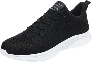 Men's Running Shoes Casual Walking Shoes Fashion Sneakers Mesh Workout Sports Shoes Lightweight Breathable Work Shoes