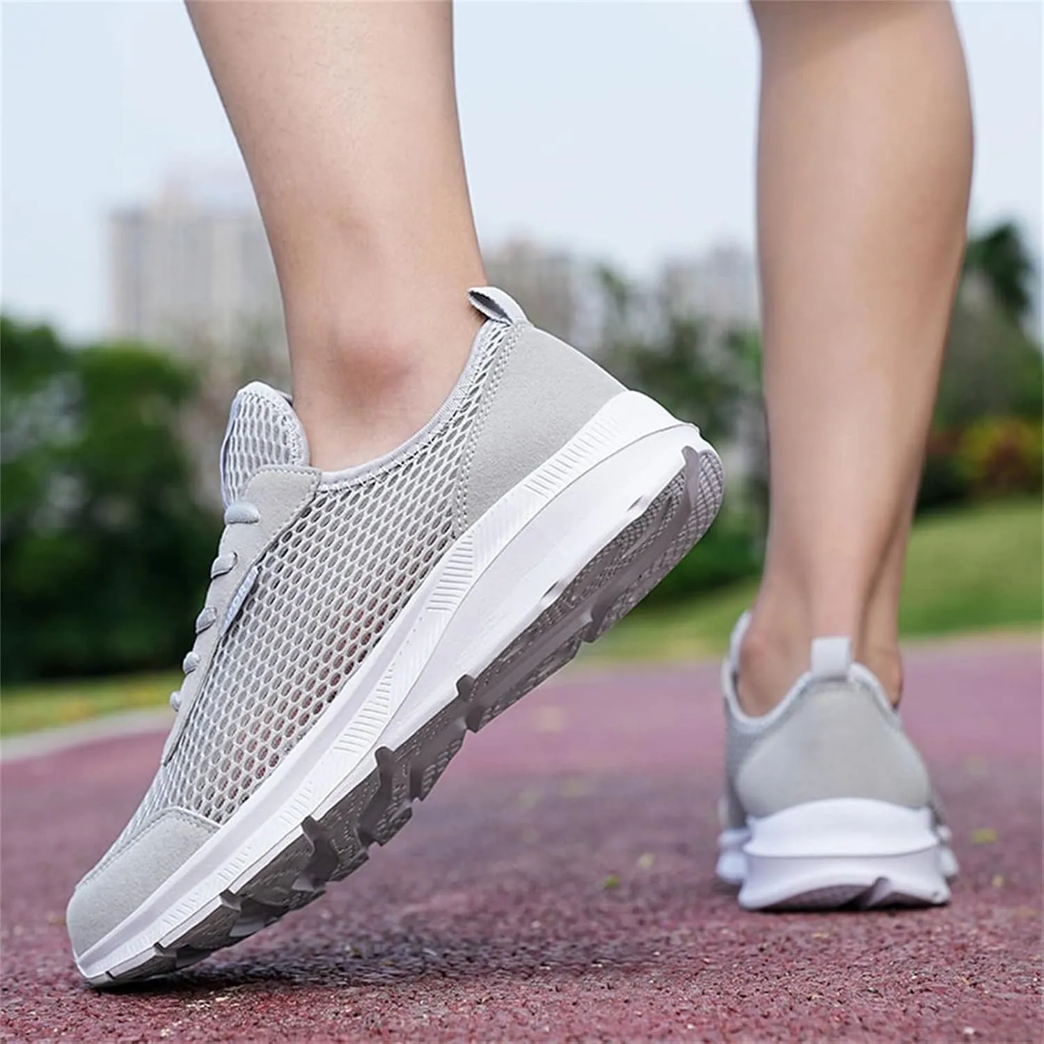 Men's Running Shoes Casual Walking Shoes Fashion Sneakers Mesh Workout Sports Shoes Lightweight Breathable Work Shoes