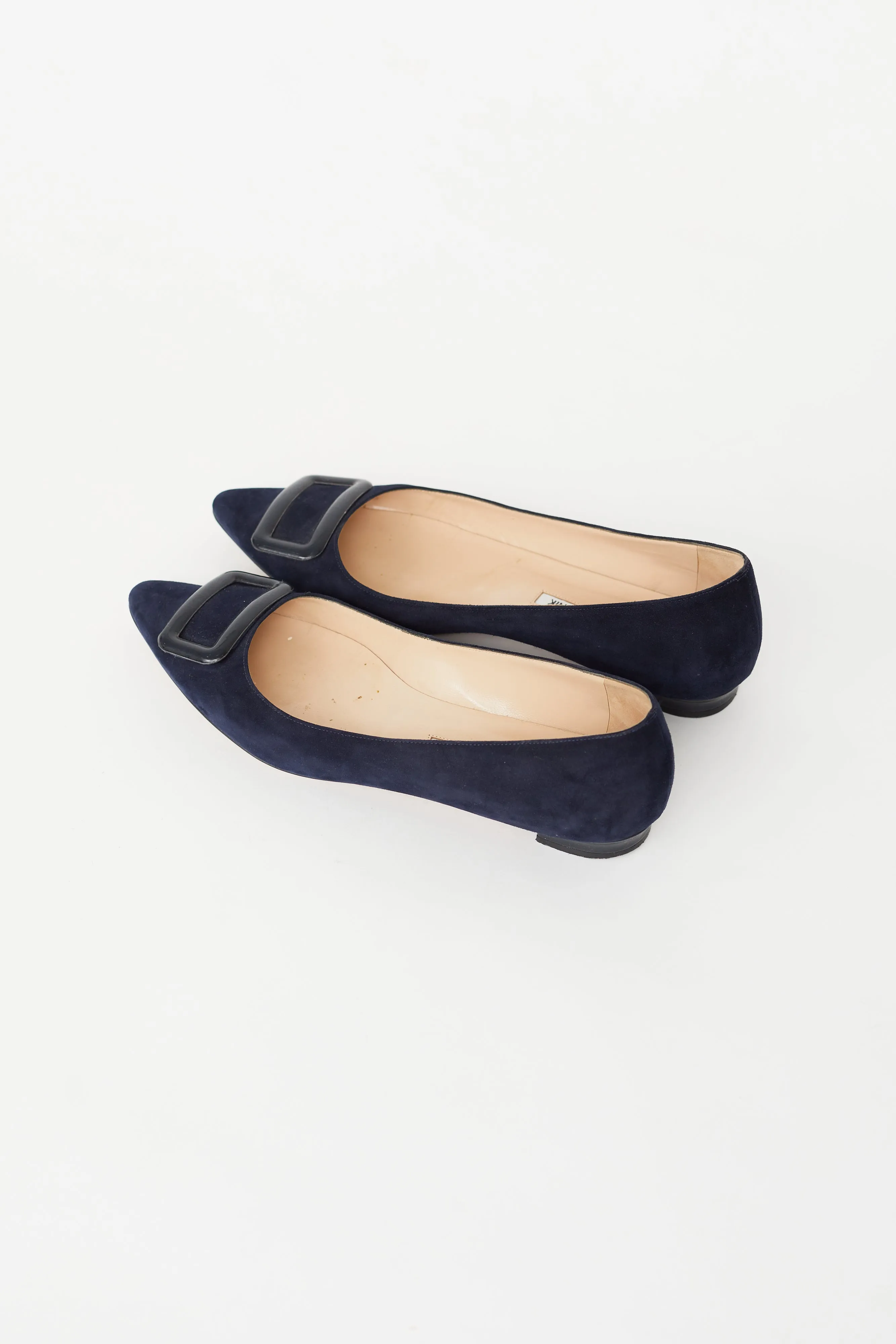 Navy Suede Maysale Ballet Flat