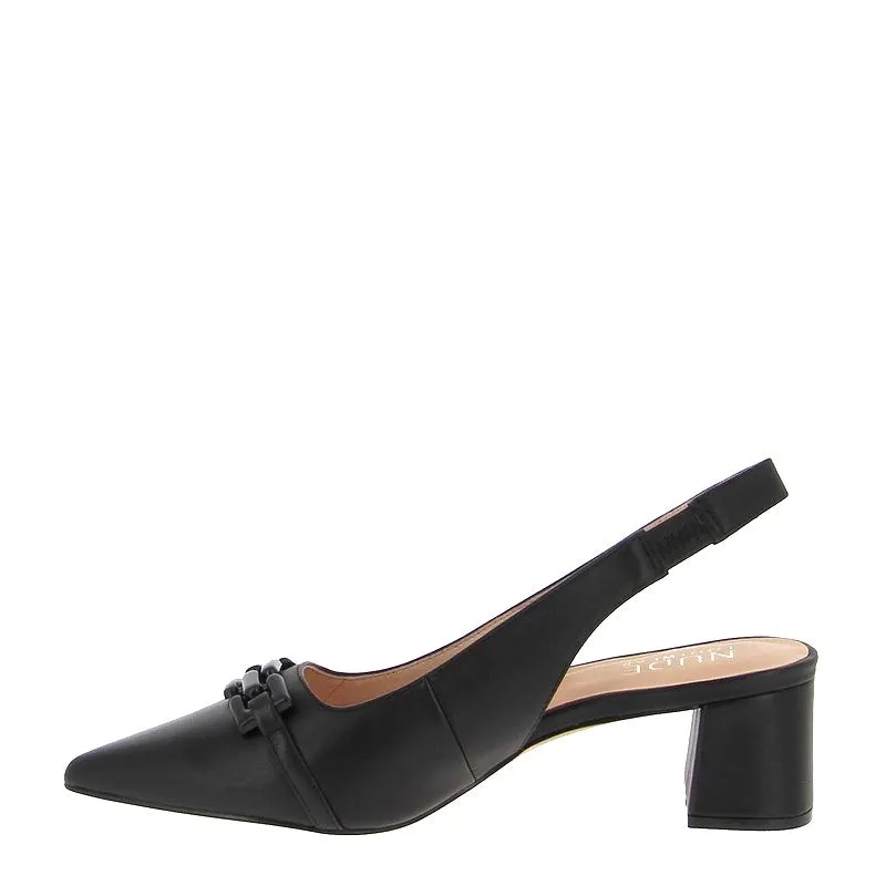 Nude Cyn Black Slingback Pump