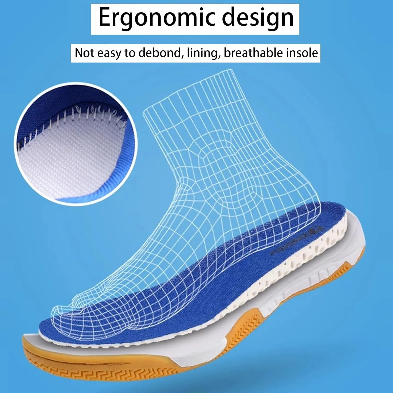 Pickleball Shoes for Mens Non Slip Comfort Badminton Tennis Sneakers Lightweight for Table Tennis Volleyball Sport