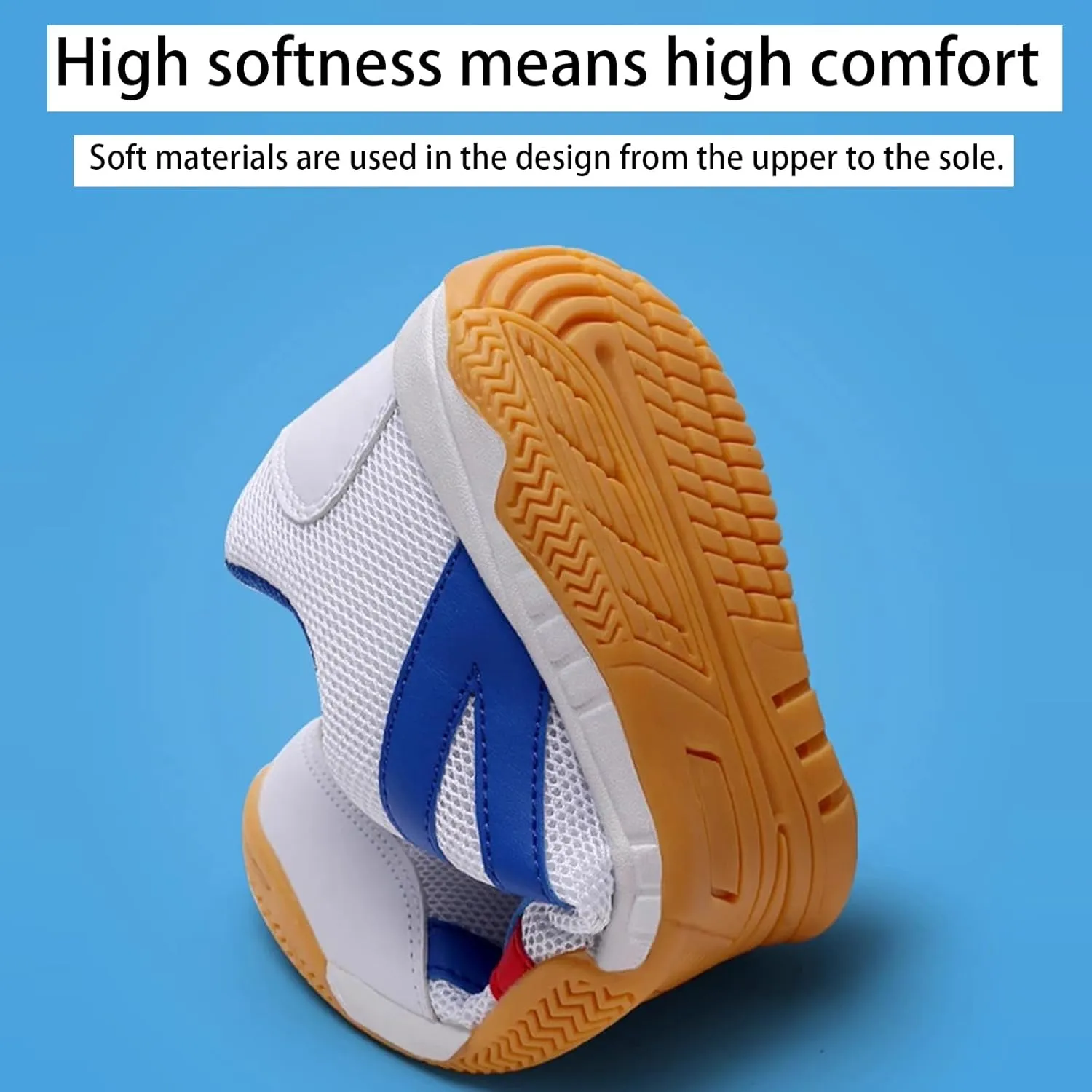 Pickleball Shoes for Mens Non Slip Comfort Badminton Tennis Sneakers Lightweight for Table Tennis Volleyball Sport