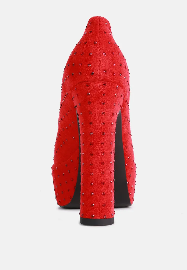 Poppins Glinting Platform High Pumps