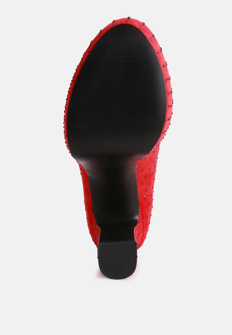 Poppins Glinting Platform High Pumps