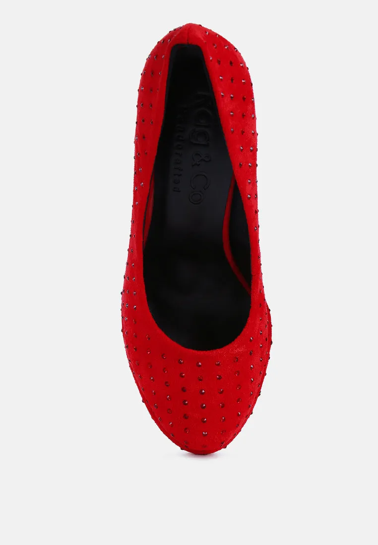 Poppins Glinting Platform High Pumps