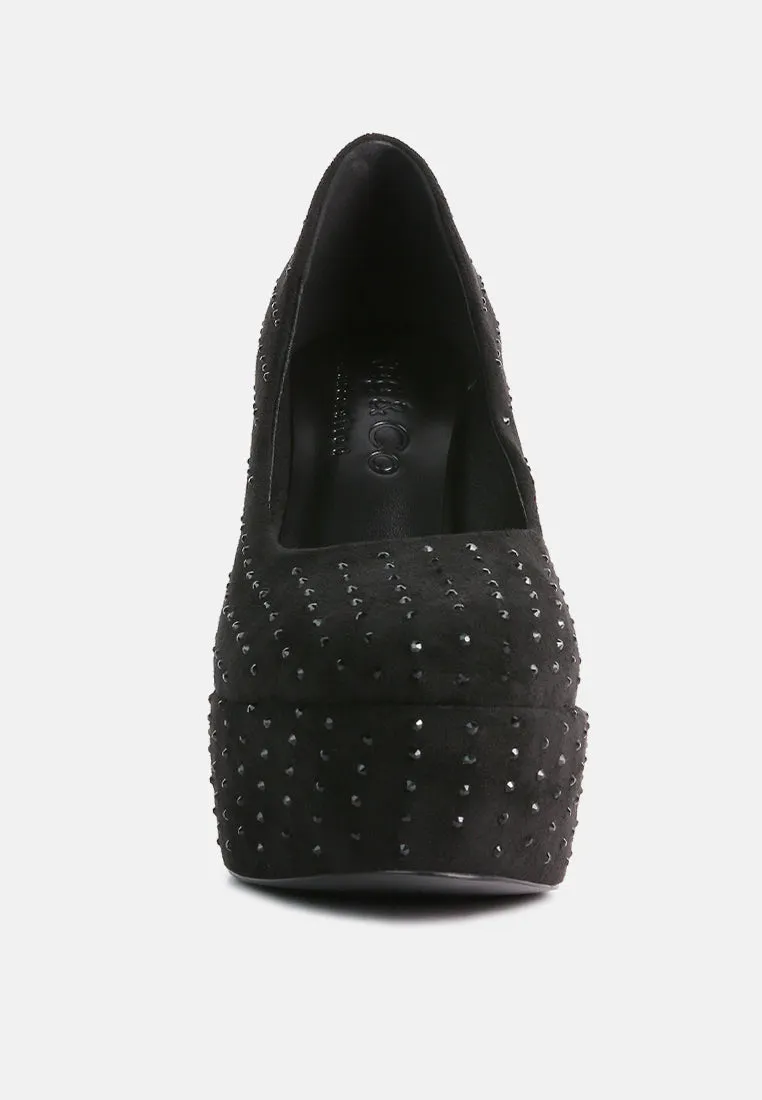 Poppins Glinting Platform High Pumps