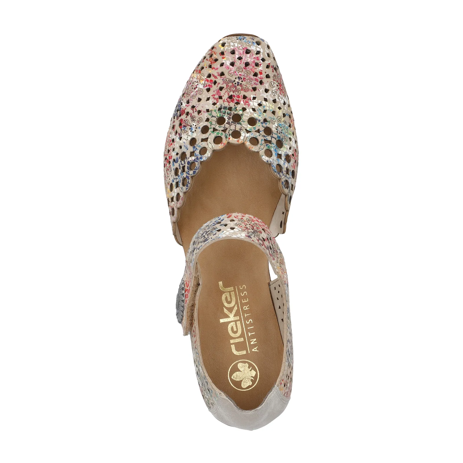 Rieker Mirjam 43753-91 Heeled Sandal (Women) - Beige Multi