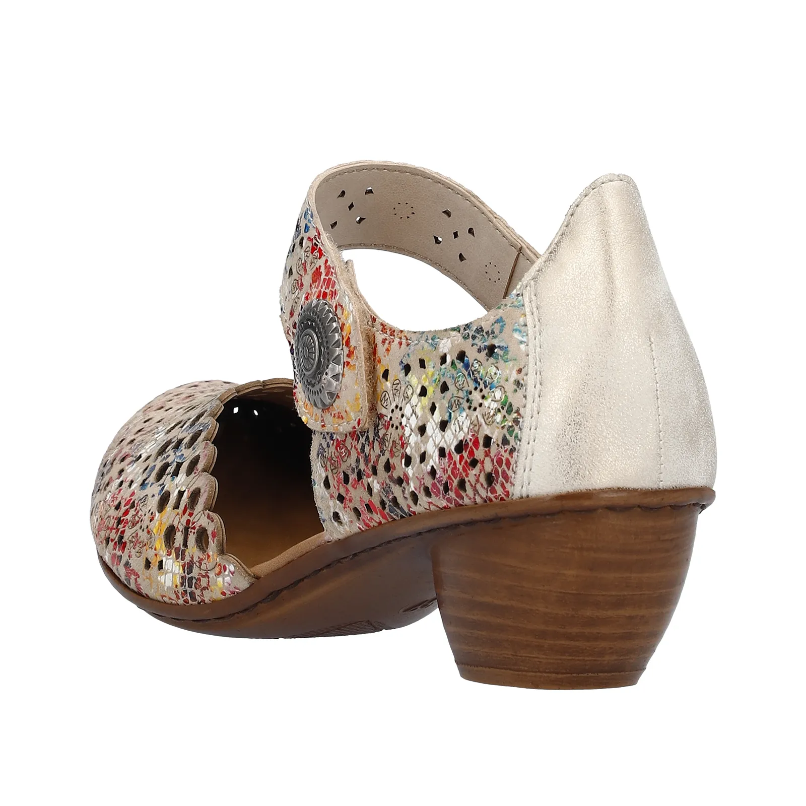 Rieker Mirjam 43753-91 Heeled Sandal (Women) - Beige Multi