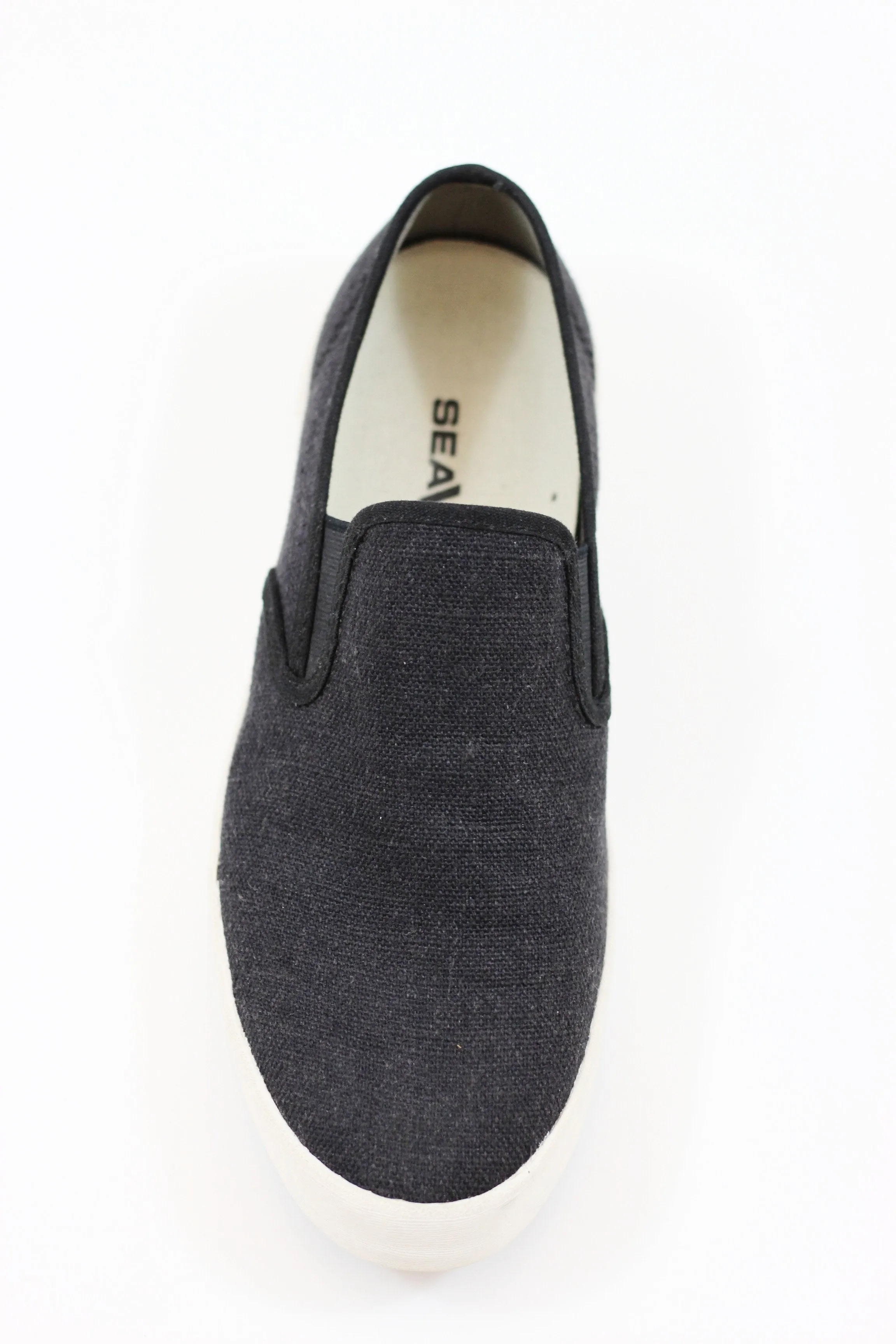 Seavees Men's Baja Slip On - Black Linen