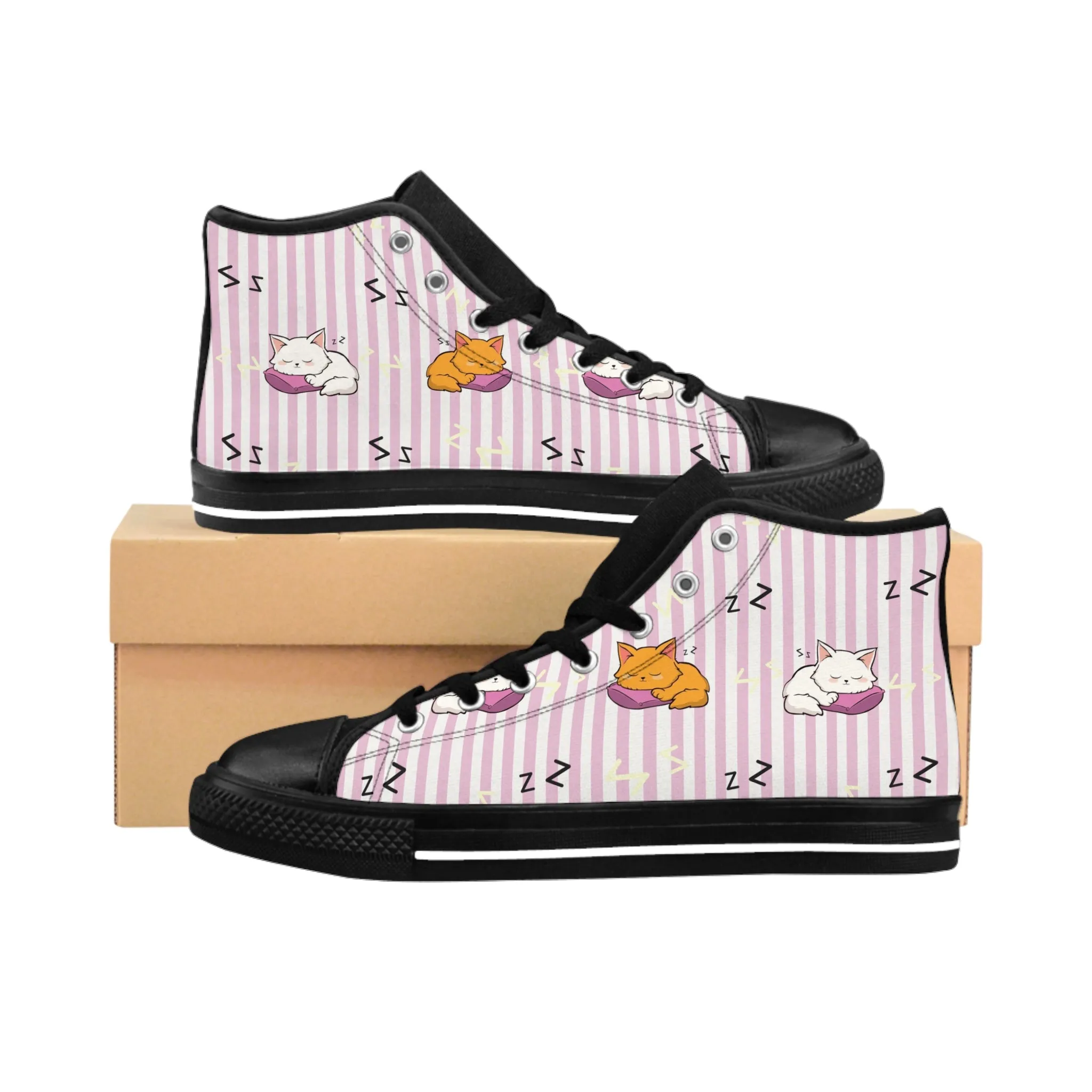 Sleeping Cat Women's Classic Sneakers