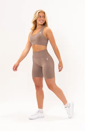 Unlimited Seamless Shorts & Sports Bra Set - Fawn