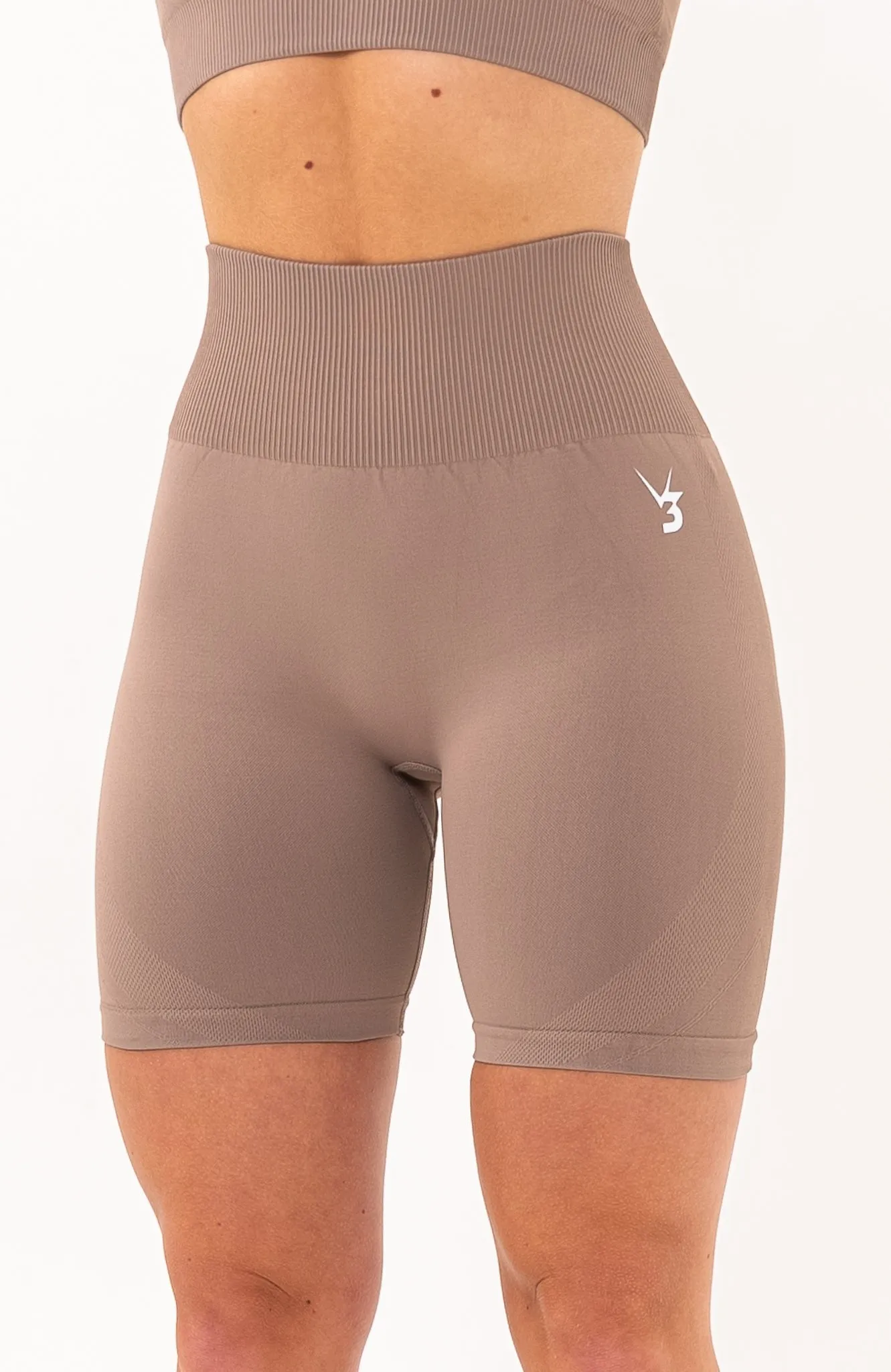 Unlimited Seamless Shorts & Sports Bra Set - Fawn