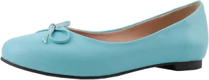 Women's Round Toe Flat Heel Loafers Slip-on Dress Shoes with Bows
